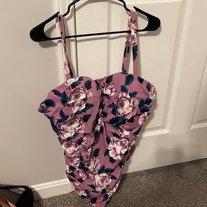 Floral swim suit barely used